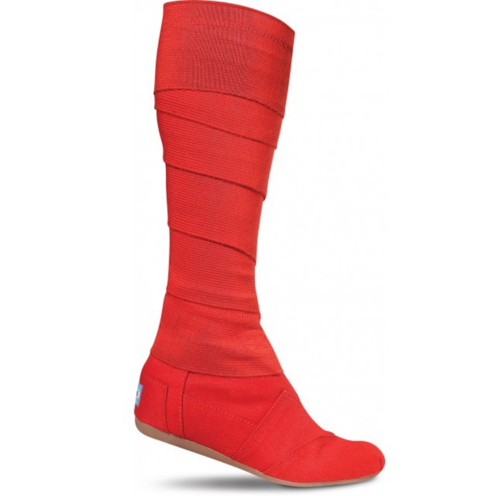 Red TOMS Wrap Boots
